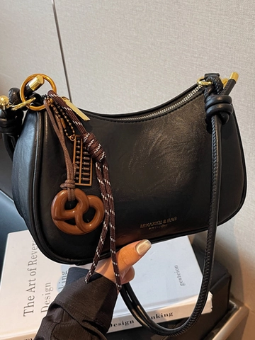 Bolso de Hombro Hobo de Cuero PU Retro para Mujer Bolso de Media Luna de Gran Capacidad Con Correa Anudada Elegante Bolso de Mano de Moda para Viajar