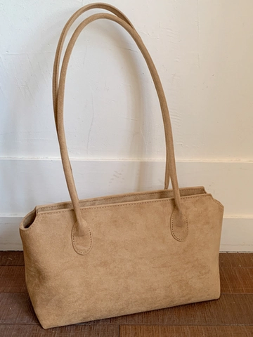 Borsa Tote in Pelle Scamosciata Vintage di Grande Capacità da Donna Borsa a Spalla da Sottobraccio alla Moda Minimalista Pendolare Quotidiana Casual