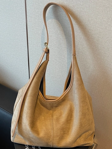 Damen Große Kapazität PU Leder Umhängetasche Matte Textur Koreanische Minimalistische Hobo Tragetasche Für Pendeln Alltag