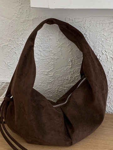 Borsa a Tracolla in Camoscio di Grande Capacità Borsa Tote Hobo con Stampa Leopardata Korean Ins per Donna Borsa Sottobraccio Casual da Pendolare con Cerniera