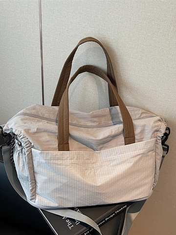 Damen Große Kapazität Stoff Reise Einkaufstasche Mode Patchwork Kariert Schultertasche Casual Umhängetasche Täglich Reise