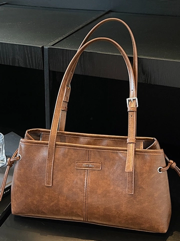 Bolso de Mano Vintage de Leopardo de Gran Capacidad Para Mujer 2025 Bolso de Axila de Moda Bolso de Hombro de Cuero PU Para Uso Diario
