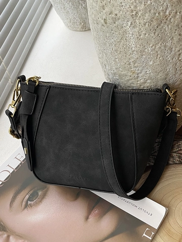 Bolso Bandolera de Mujer de Cuero PU Mate Vintage con Correa Ancha Tejida y Borla Bolso de Mano para Viaje Diario