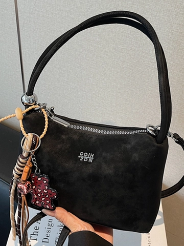 Vintage Soft PU Women Small Bucket Bag Minimalist Handbag Shoulder Crossbody Bag With Versatile Charm For Daily Casual Outing
