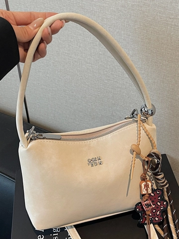 Vintage Soft PU Women Small Bucket Bag Minimalist Handbag Shoulder Crossbody Bag With Versatile Charm For Daily Casual Outing