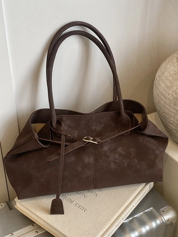 Damen Vintage Große Kapazität PU Leder Tote Bag Mode Steppnaht Umhängetasche Achselhöhle Tasche Pendeln Top Griff Tasche