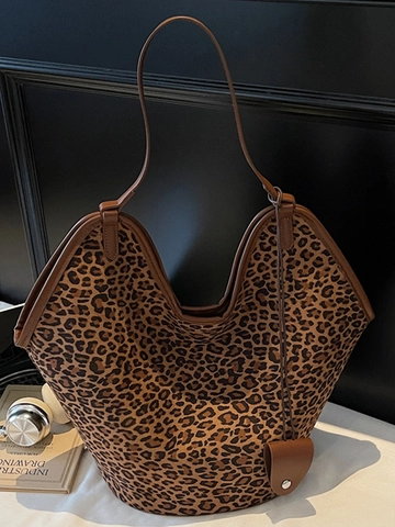 Große Kapazität Wildleder Tragetasche Für Frauen Retro Einfache Mode Einzelschultertasche Weiches Wildleder Handtasche Mit Anhänger