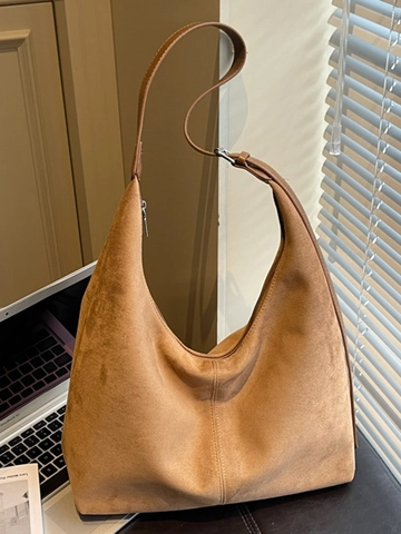 Minimalistische PU Leder Tote Bag Mit Großer Kapazität Mattierte Textur Hobo Umhängetasche Für Damen Pendler Arbeitstasche
