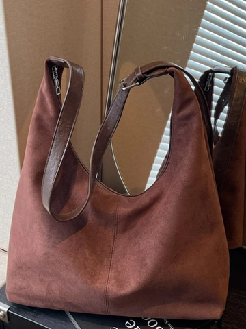 Minimalistische PU Leder Tote Bag Mit Großer Kapazität Mattierte Textur Hobo Umhängetasche Für Damen Pendler Arbeitstasche