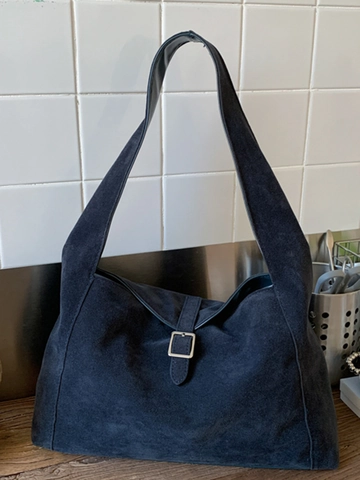 Borsa Sottobraccio in Pelle PU Vintage Minimalista per Donna Borsa a Tracolla Hobo a Mezzaluna a Grande Capacità alla Moda
