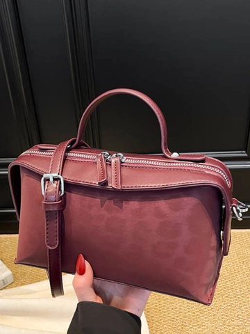 Retro Leopardenmuster PU Leder Umhängetasche Quadratische Boston Box Tasche Für Damen Stilvolle Handtasche Mit Verstellbarem Riemen