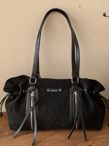 Bolso de Hombro de Gran Capacidad para Mujer Vintage Aspecto de Gamuza Cuero de PU Bolso Tote Urbano Simple Casual de Axila para Diario