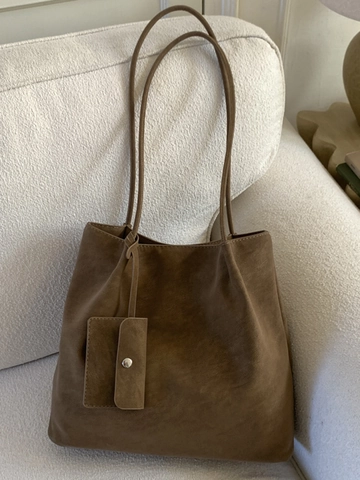 Women Retro PU Leather Tote Bag With Mini Pouch Large Capacity Shoulder Bag For Commuting Office Daily Work Casual