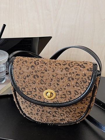 Borsa a Tracolla in Peluche da Donna alla Moda Piccola Borsa Quadrata in Morbido Pile Retro con Chiusura a Girello in Metallo