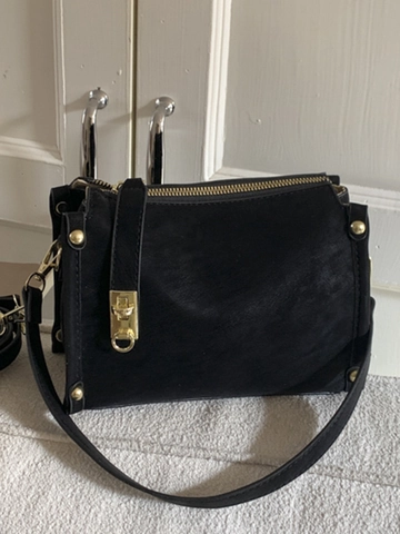 Borsa a Tracolla Retro in Pelle PU per Donna Borsa a Tracolla Chic con Catena Borsa a Tracolla Quadrata Semplice Quotidiana