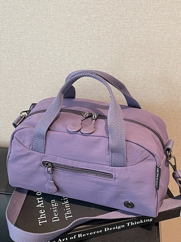 Bolso Tote de Tela Ligero para Mujer Gran Capacidad Bolso de Hombro Cruzado Estilo Japonés Simple Bolso de Mano Moda Invierno