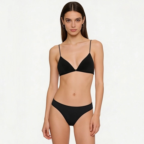 French Style Seamless Front Buckle Wireless Bra And Panty Minimalist Thin Shoulder Straps Lingerie For Women Comfort Bras