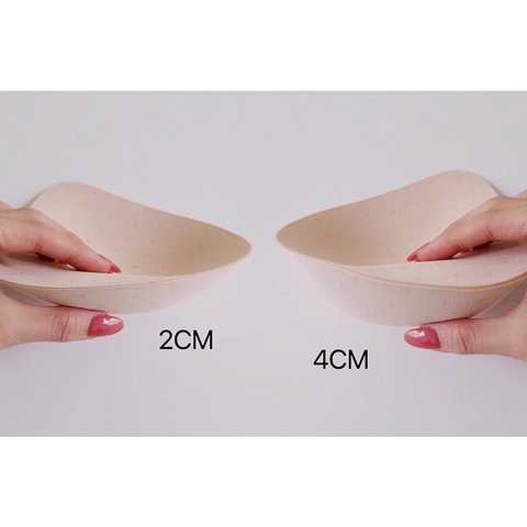 Seamless Nylon Push Up Bra Pads Inserts Breathable Thickened Bra Pads For Women Underwear Sports Bras Swimsuits Nude