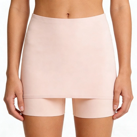 Pantaloncini di Sicurezza Donna Senza Cuciture a Vita Alta Controllo Pancia Nylon Cotone Tassello Boxer Sottoveste Nudo Nero Intimo