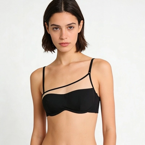 Franse Stijl Mesh Splicing Draadloze Beha En Slip Comfortabele Ademende Push Up Lingerie Voor Dames Nylon Elastaan Ondergoed