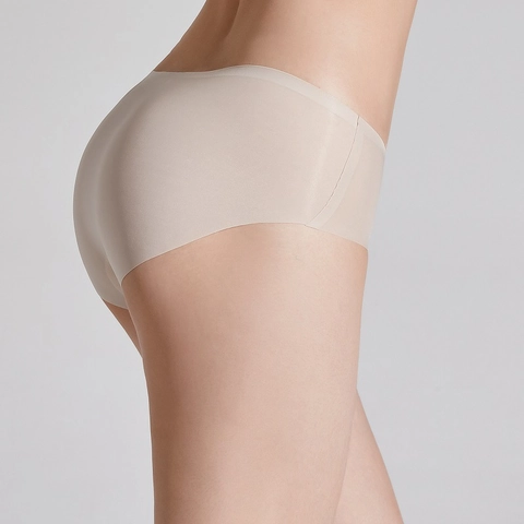 Bragas Sin Costuras Ultrafinas para Mujer Antibacterianas Seda de Hielo Cintura Baja Transpirables Lencería Seda de Mora