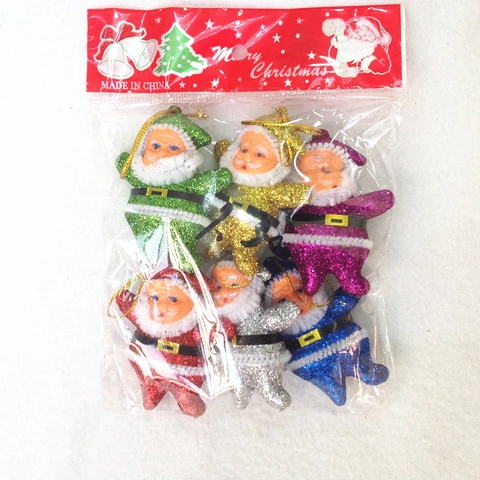 Mini Santa Claus Hanging Dolls Christmas Tree Ornaments American Style Handmade Festival Decoration For Holiday Home Party