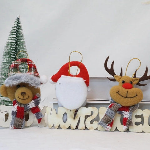 Weihnachtsbaum Hängende Dekorationen Plüsch Weihnachtsmann Schneemann Rentier Bär Ornamente Für Zuhause Party Deko