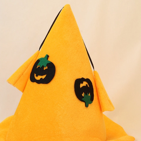 Halloween Pumpkin Hat Wizard Sponge Witch Hat For Adults Kids Festive Party Performance Costume Decoration Headwear