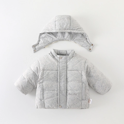 Piumino Invernale per Neonata Con Cappuccio Capospalla Caldo Ispessito Piumino d'Anatra Bianco per Bambini per Climi Freddi