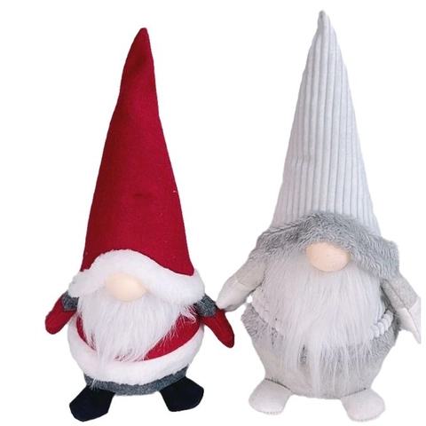 Gnomo de Navidad sin Rostro Nórdico Muñeca de Peluche Sombrero Puntiagudo Rojo Blanco Barba Larga Adorno para el Hogar