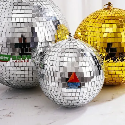 Bunte Reflektierende Diskokugel Bühnenlicht Reflektierende Sphäre Für Bar Party Hochzeit Weihnachten Hängende Dekoration