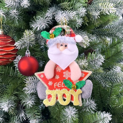 Pendentifs Suspendus pour Arbre de Noël Père Noël Bonhomme de Neige Renne Ornements pour Décoration de Maison Mur Fenêtre