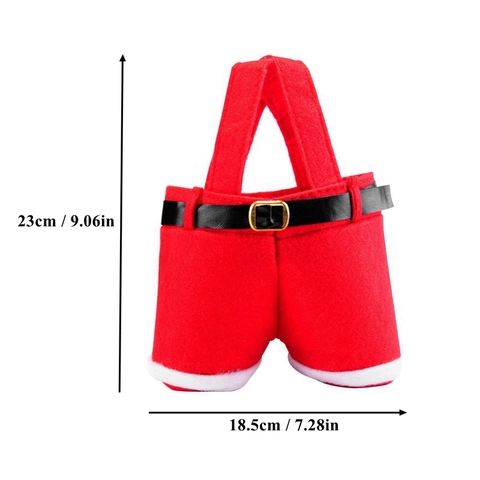 Kerstmis Kerstbroek Gevormd Cadeauzakje Niet-geweven Stof Snoepzakje Wijnfleshoes Rendier Sneeuwman Feestelijke Tafeldecoratie Vakantiezak