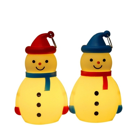 Weihnachten Schneemann LED Nachtlicht Tragbare Dekorative Laterne Hängende Dekoration Für Kinder Xmas Party Home Dekor