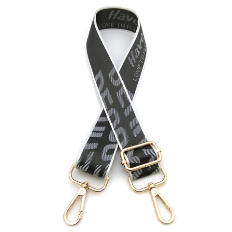 Verstellbarer Ersatz Schultergurt Für Handtaschen Breiter Polyester Jacquard Bedruckter Umhängetaschengurt Mit Metallschnallen