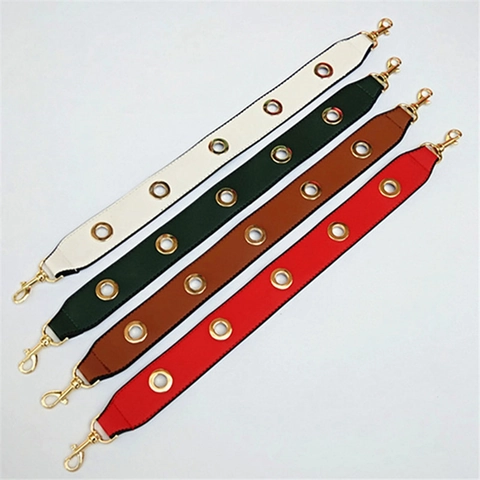 Tracolla Larga in Pelle PU Sostitutiva Con Occhielli in Metallo Dorato Tracolla Corta per Accessori Borse da Donna