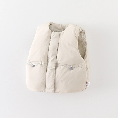 Kids Down Vest White Duck Down Padded Gilet Winter Warm Sleeveless Jacket For Toddlers Boys Girls Korean Style Outerwear