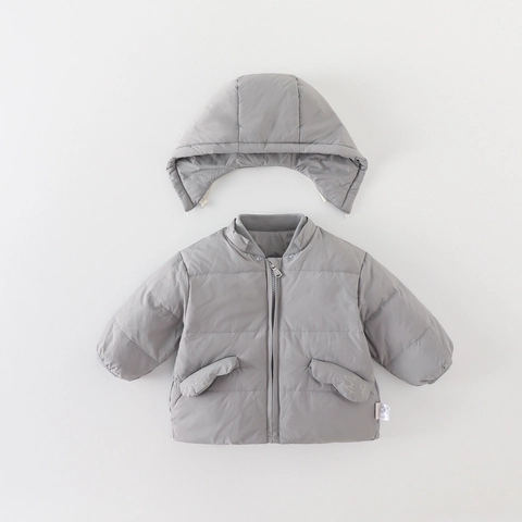 Baby Jongens Donsjack Met Capuchon Cartoon Planeet Borduurwerk Winter Warm Witte Eendendons Gewatteerde Jas Voor Kinderen