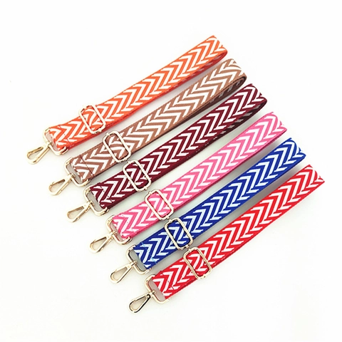 Tracolla Larga Regolabile con Motivo Chevron Geometrico Sostituzione Cintura per Borsa a Tracolla Donna Accessori Moda