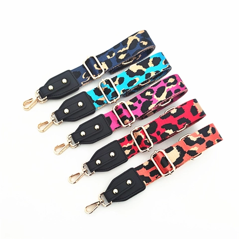 Verstellbarer Schultergurt Mit Leopardenmuster Breiter Jacquard Polyester Taschenriemen Für Handtaschen Umhängetaschen Damen Zubehör