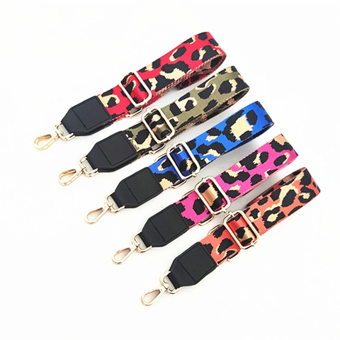Leopardenmuster Taschengurt Ersatz Verstellbarer Breiter Schultergurt Für Handtaschen Umhängetaschen Polyester Damen Zubehör