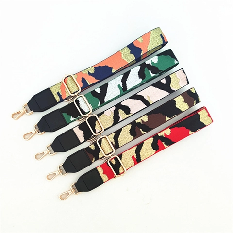 Tracolla Larga Regolabile Con Motivo Mimetico Per Borsa Tracolla Alla Moda Per Borsa A Tracolla Con Fibbie In Metallo Dorato Donna Accessori