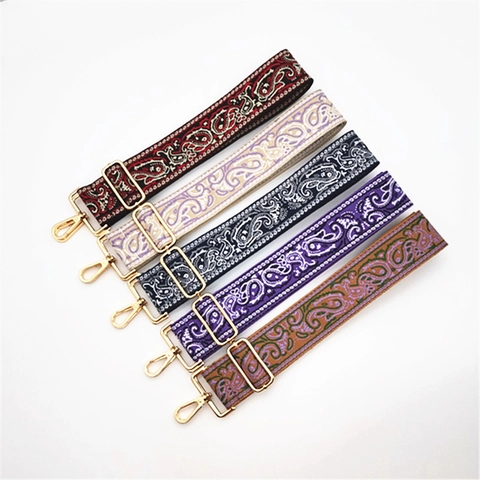 Tracolla Sostitutiva Regolabile in Stile Etnico Vintage Paisley Larga Tracolla Intrecciata per Borse a Tracolla Donna Cintura