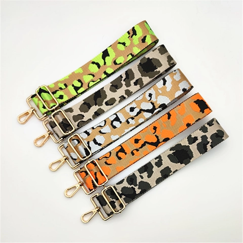 Verstellbarer Leopard Print Breiter Taschengurt Polyester Ersatz Schultergurt Für Damen Handtasche Umhängetasche Zubehör