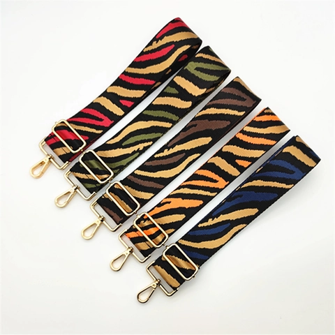 Tracolla Regolabile in Poliestere con Stampa Zebra Tracolla Larga Sostitutiva con Fibbia in Metallo per Borsa a Tracolla da Donna Accessorio