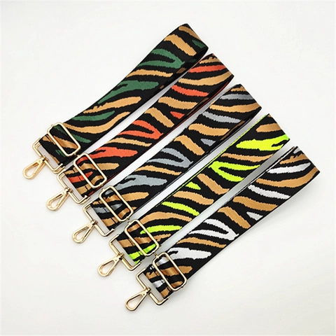 Tracolla Regolabile in Poliestere con Stampa Zebra Tracolla Larga Sostitutiva con Fibbia in Metallo per Borsa a Tracolla da Donna Accessorio