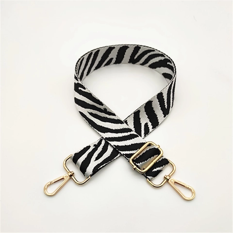 Tracolla per Borsa Regolabile Stampa Zebra Tracolla di Ricambio in Poliestere Intrecciata Larga per Borse Accessori Borsa
