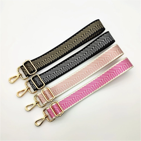 Correa de Bolso de Poliéster Bohemia Ajustable Repuesto Para Bolso de Hombro Con Patrón Geométrico Para Mujer
