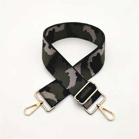 Wide Camouflage Replacement Bag Strap For Women Polyester Adjustable Shoulder Crossbody Handbag Strap Accessories Multicolor