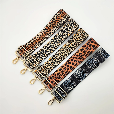 Tracolla per Borsa Larga Regolabile Con Stampa Leopardata Tracolla di Ricambio per Borse a Tracolla Accessori Moda Donna in Poliestere
